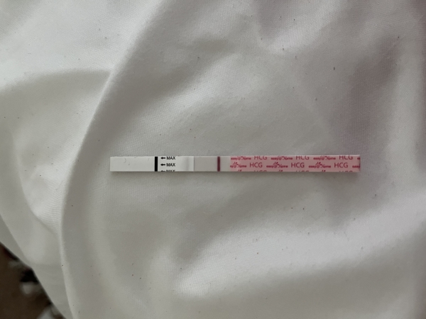 Easy-At-Home Pregnancy Test, 8 Days Post Ovulation, Cycle Day 22