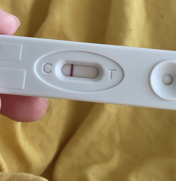 New Choice (Dollar Tree) Pregnancy Test, 10 Days Post Ovulation