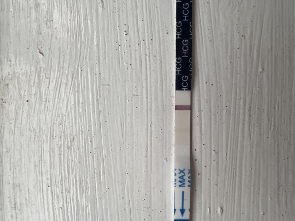CVS One Step Pregnancy Test, 8 Days Post Ovulation, Cycle Day 21