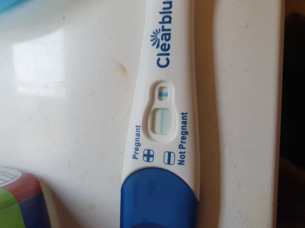 Clearblue Plus Pregnancy Test, 6 Days Post Ovulation, Cycle Day 18