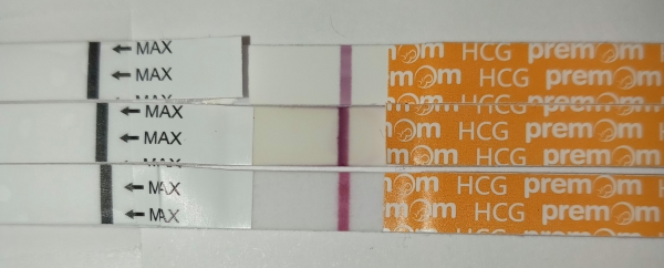 Easy-At-Home Pregnancy Test, 8 DPO, FMU