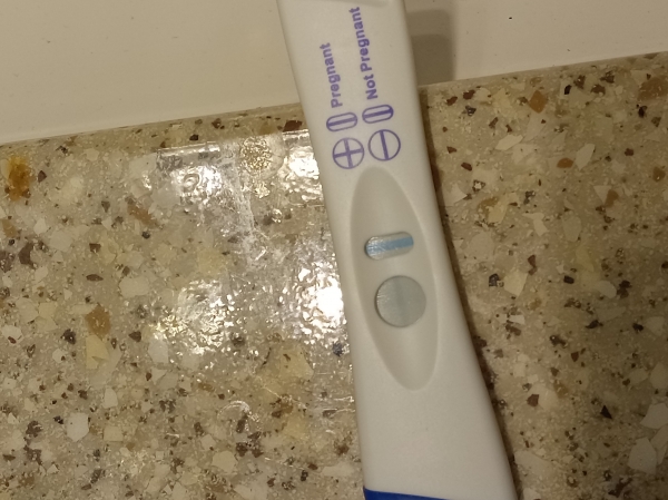 CVS One Step Pregnancy Test, Cycle Day 28
