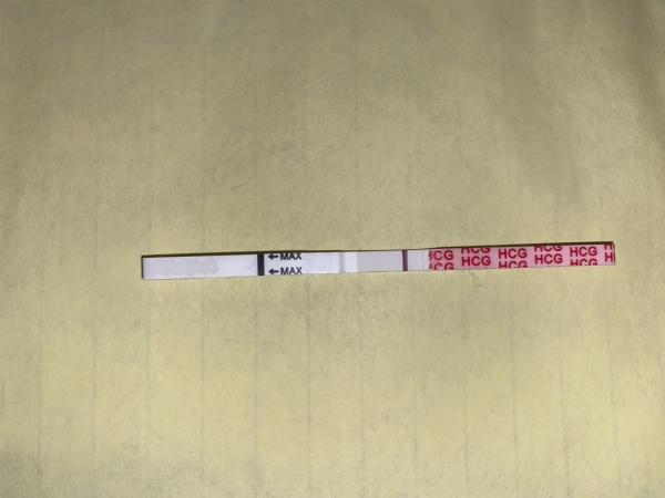 Wondfo Test Strips Pregnancy Test, 9 Days Post Ovulation, FMU, Cycle Day 24