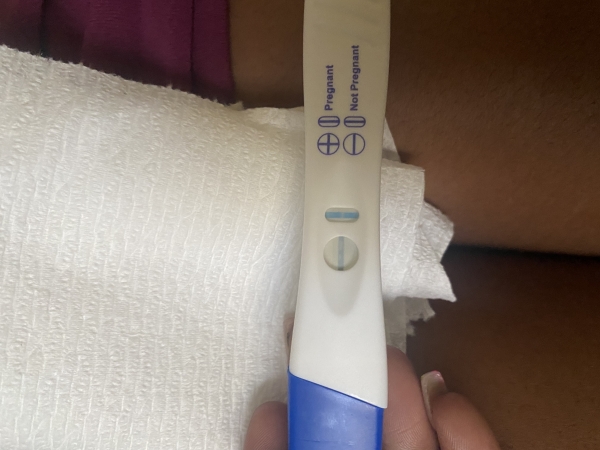 CVS One Step Pregnancy Test, 14 Days Post Ovulation, Cycle Day 30