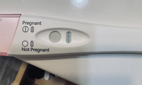 Equate Pregnancy Test, 10 DPO, CD 22