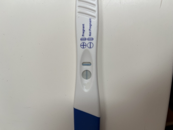 CVS One Step Pregnancy Test, 13 DPO, FMU, CD 27