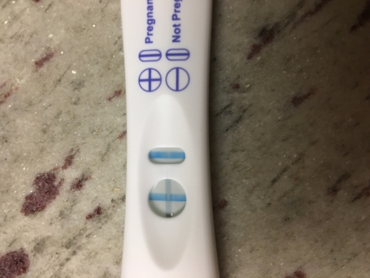 CVS Early Result Pregnancy Test, 17 Days Post Ovulation, Cycle Day 31