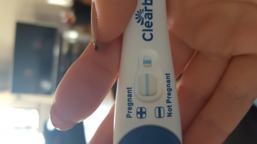 Clearblue Plus Pregnancy Test, 9 Days Post Ovulation, Cycle Day 22